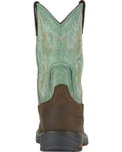 Ariat Waterproof Tracey Pull On Waterproof Work Boots - Composite Toe -Women - Western Cowboy 030791 B1 BK