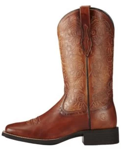 Ariat Women's Rich Brown Round Up Remuda Western Boots - Square Toe -Women - Western Cowboy 031B57 7010 P2