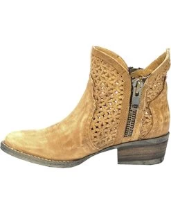 Circle G Women's Cutout Booties - Round Toe -Women - Western Cowboy 04521S 22 LT