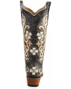 Circle G Women's Floral Embroidered Western Boots - Snip Toe 8 Circle G Women's Floral Embroidered Western Boots - Snip Toe -Women - Western Cowboy 0458Y9 89 BK