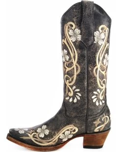 Circle G Women's Floral Embroidered Western Boots - Snip Toe 7 Circle G Women's Floral Embroidered Western Boots - Snip Toe -Women - Western Cowboy 0458Y9 89 LT