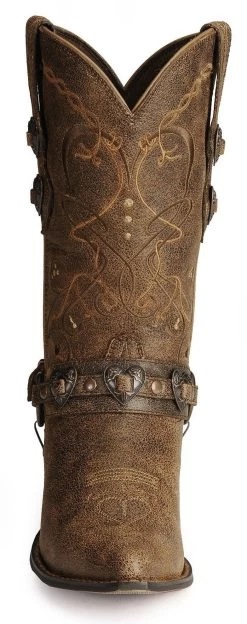 Durango Women's Crush Heart Harness Boots - Pointed Toe -Women - Western Cowboy 045D37 41 FT