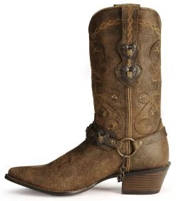 Durango Women's Crush Heart Harness Boots - Pointed Toe -Women - Western Cowboy 045D37 41 LT
