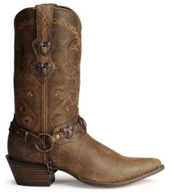 Durango Women's Crush Heart Harness Boots - Pointed Toe -Women - Western Cowboy 045D37 41 RT