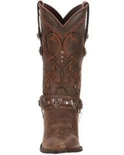 Durango Women's Crush Heart Harness Boots - Pointed Toe -Women - Western Cowboy 045D37 7010 P4