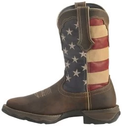 Durango Lady Rebel American Flag Western Performance Boots - Broad Square Toe -Women - Western Cowboy 045P55 41 LT