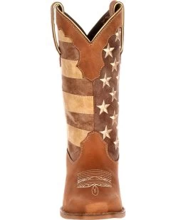 Durango Women's Distressed Flag Western Boots - Square Toe -Women - Western Cowboy 2000175591 200 FT