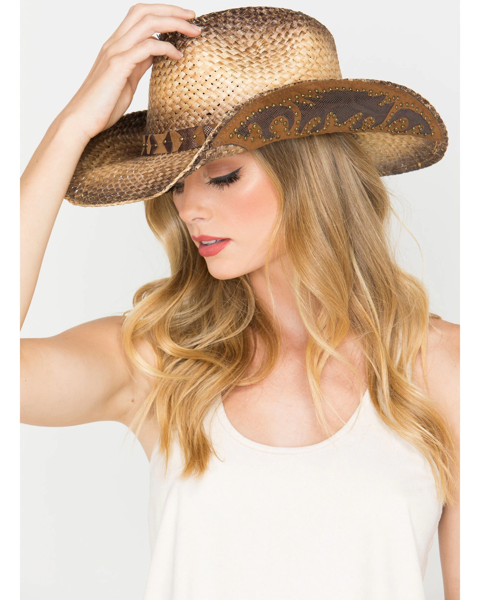 Shyanne Women's Rustic Tan Straw Hat 3 Shyanne Women's Rustic Tan Straw Hat - Image 3