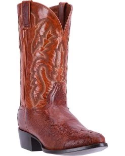 Dan Post Men's Pugh Ostrich Western Boots - Medium Toe