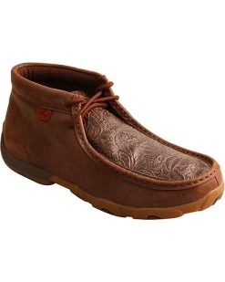 Twisted X Women's Brown Driving Moc Shoes - Moc Toe -Women - Western Cowboy 2000226112 200 P1