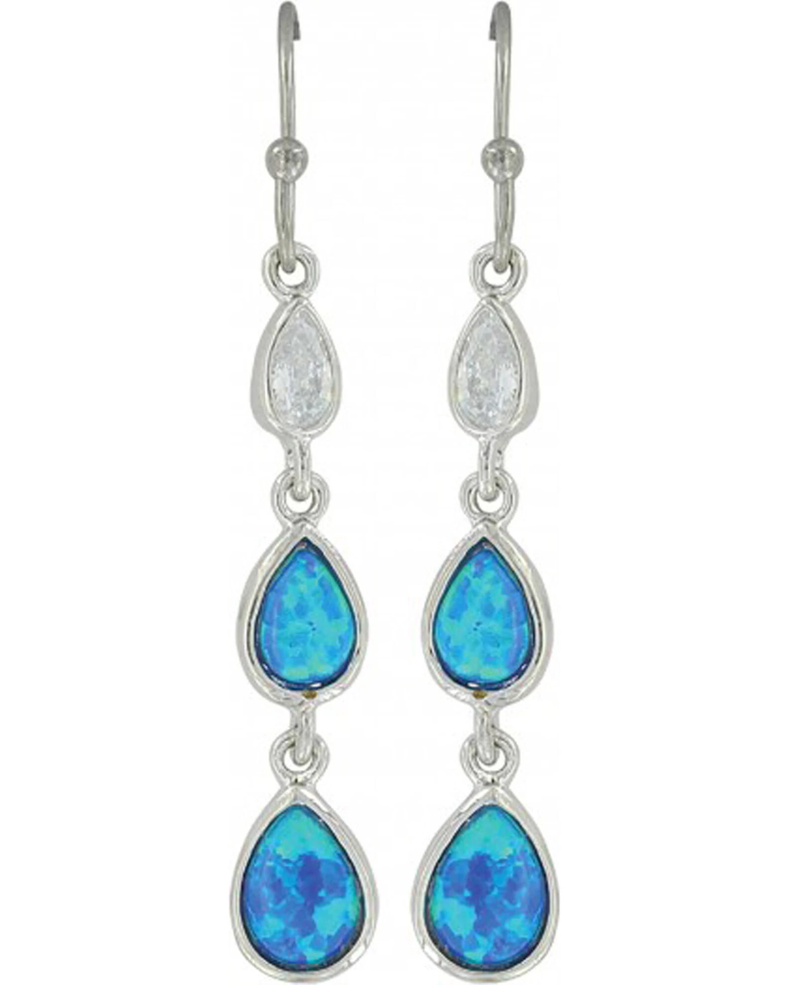 Montana Silversmiths Women's Silver River Of Lights Falling Into Water Earrings 2 Montana Silversmiths Women's Silver River Of Lights Falling Into Water Earrings - Image 2