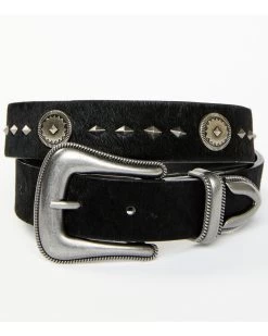 Wrangler Women's Hair On 25MM Scallop Three Piece Buckle Set -Women - Western Cowboy 2000253721 001 P1