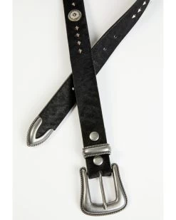 Wrangler Women's Hair On 25MM Scallop Three Piece Buckle Set