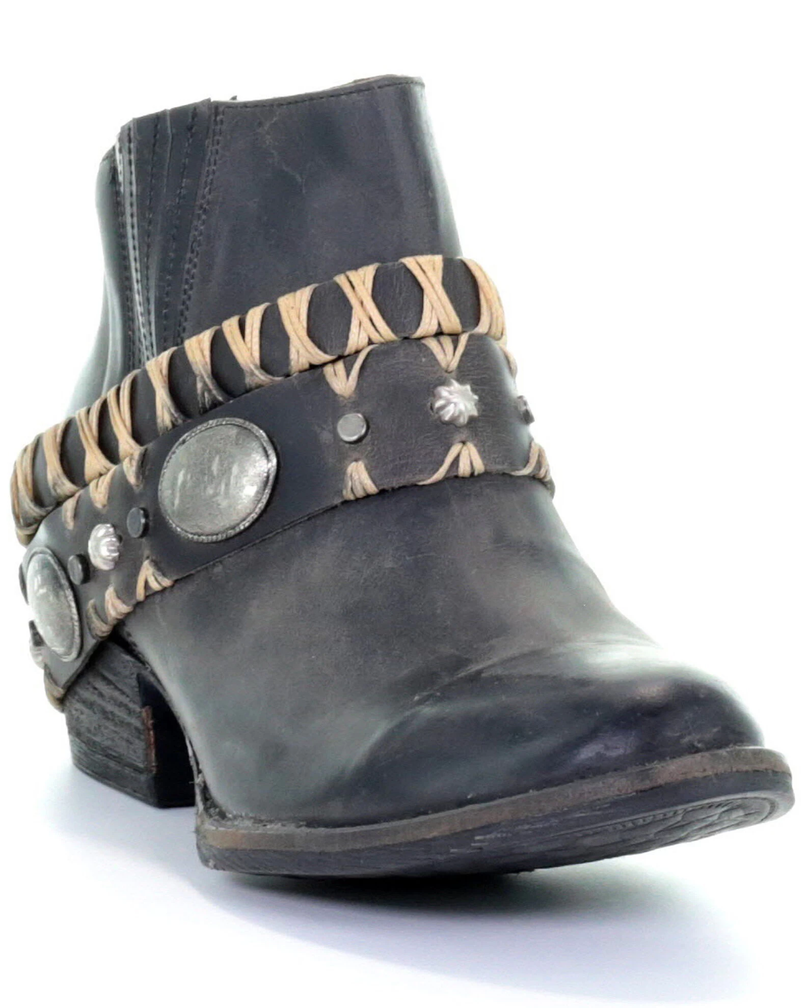 Circle G Women's Harness Western Booties - Round Toe 2 Circle G Women's Harness Western Booties - Round Toe - Image 2