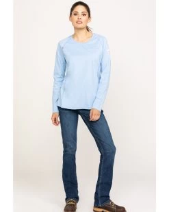 Ariat Women's FR Air Crew Long Sleeve Work Shirt -Women - Western Cowboy 2000269245 400 P6