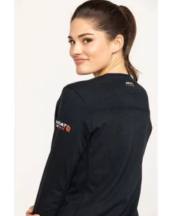 Ariat Women's FR AC Long Sleeve Work Top -Women - Western Cowboy 2000269247 001 P5