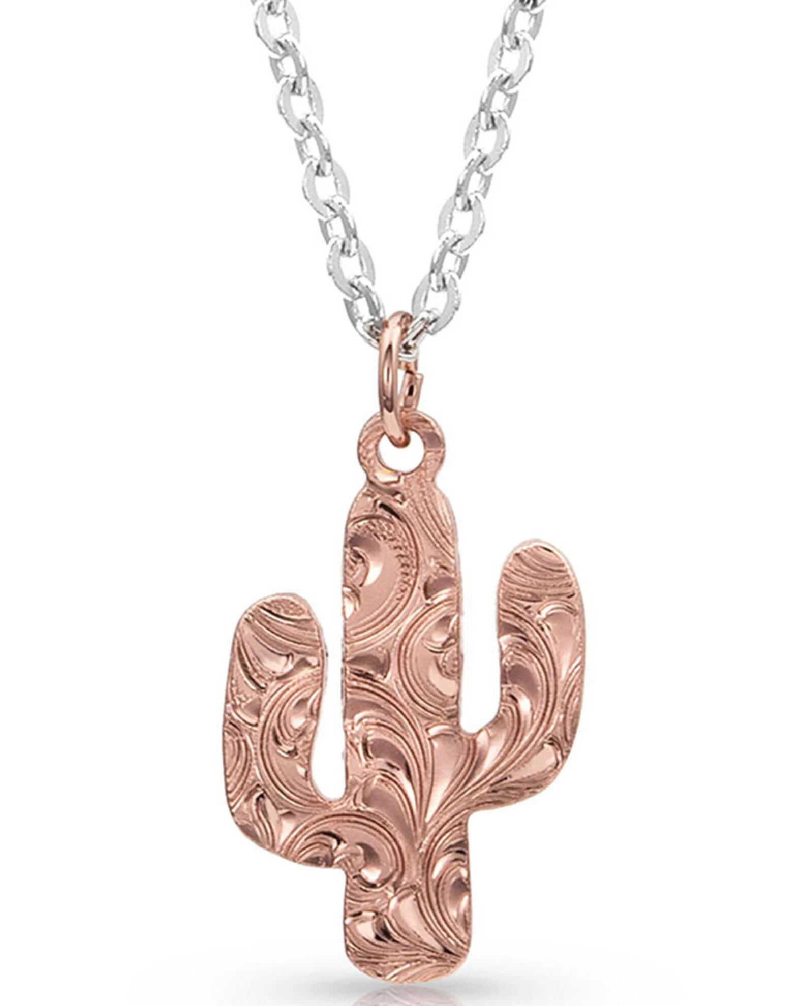 Montana Silversmiths Women's Desert Darling Rose Cactus Pendant Necklace 2 Montana Silversmiths Women's Desert Darling Rose Cactus Pendant Necklace - Image 2