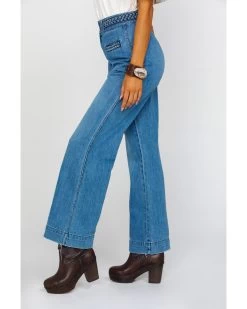 Free People Women's Seasons In The Sun Jeans -Women - Western Cowboy 2000281049 400 P3