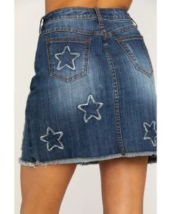 Stetson Women's Star Denim Skirt -Women - Western Cowboy 2000286937 400 P5