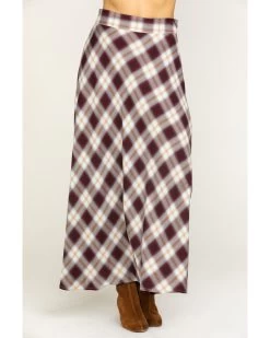 Stetson Women's Plaid Print Maxi Skirt 11 Stetson Women's Plaid Print Maxi Skirt -Women - Western Cowboy 2000286938 200 P1