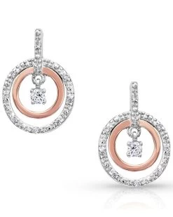 Montana Silversmiths Women's Haloed First Star Earrings