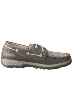 Twisted X Women's Silver CellStretch Boat Shoes - Moc Toe -Women - Western Cowboy 2000291741 040 P2