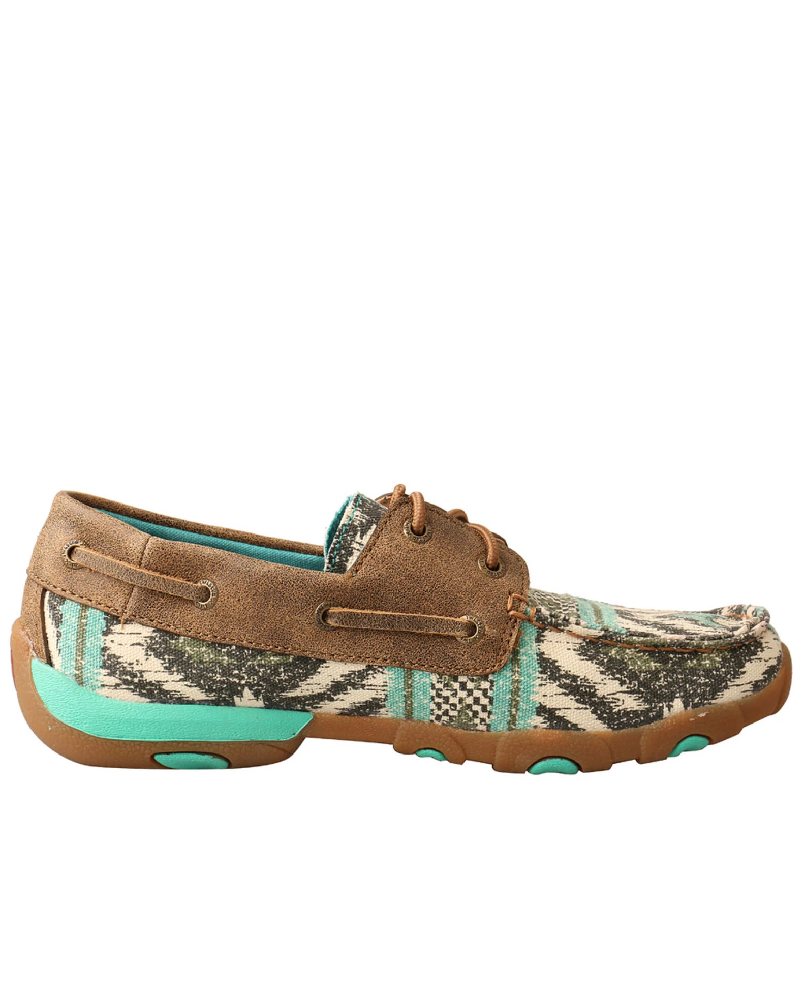 Twisted X Women's Canvas Boat Shoes - Moc Toe 6 Twisted X Women's Canvas Boat Shoes - Moc Toe - Image 6