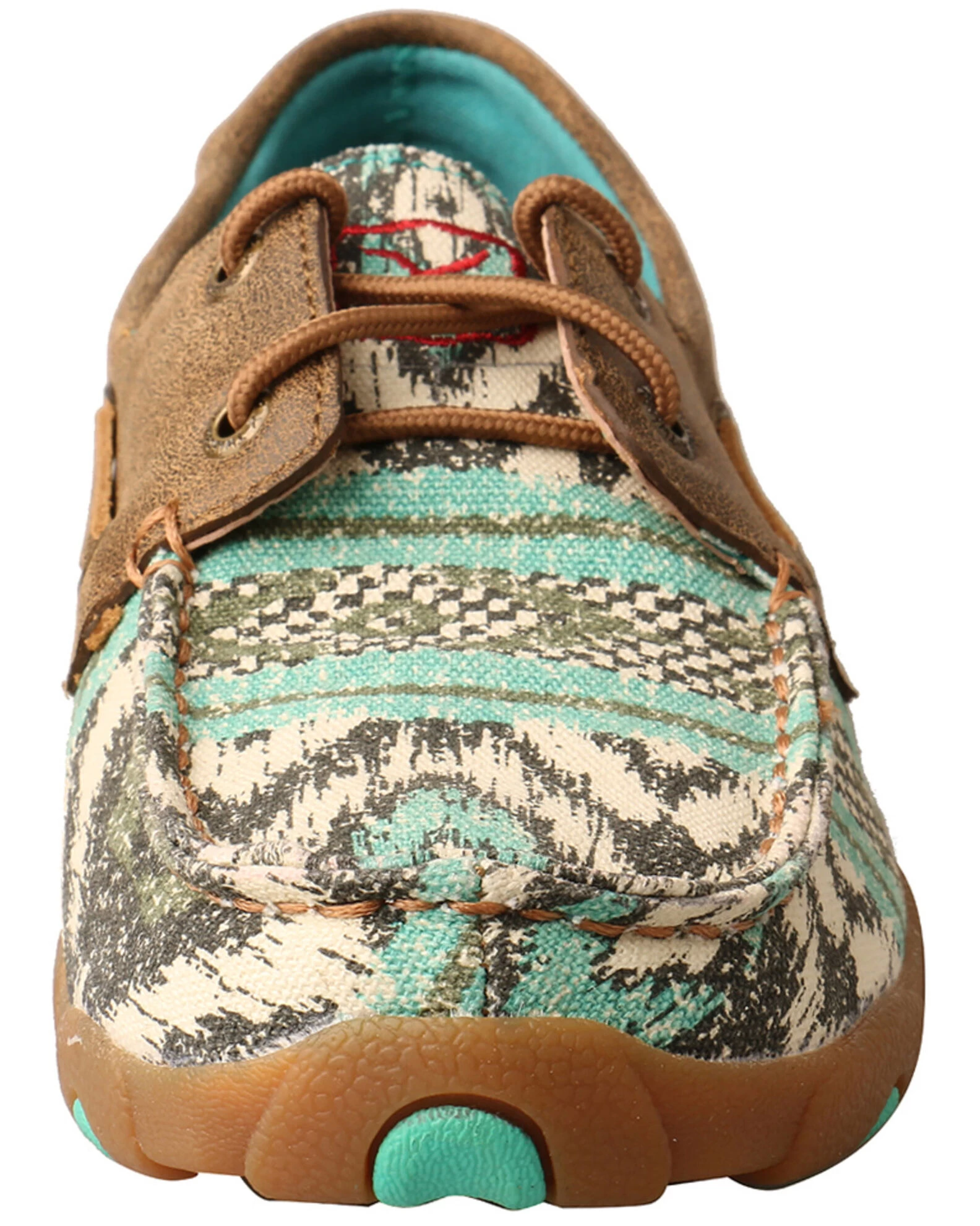 Twisted X Women's Canvas Boat Shoes - Moc Toe 1 Twisted X Women's Canvas Boat Shoes - Moc Toe