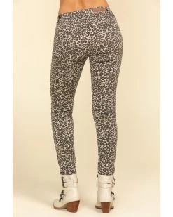 Rock & Roll Denim Women's Leopard Print Skinny Jeans