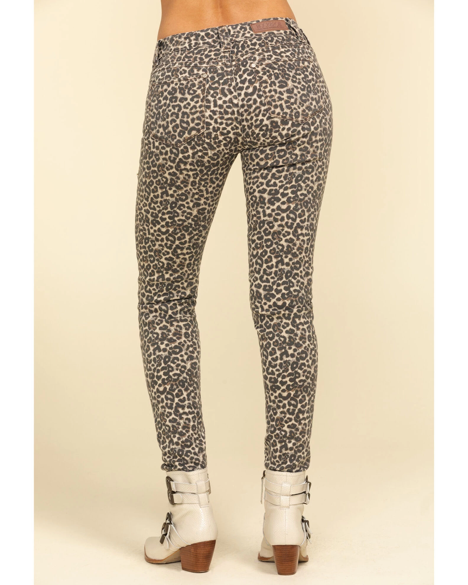 Rock & Roll Denim Women's Leopard Print Skinny Jeans 1 Rock & Roll Denim Women's Leopard Print Skinny Jeans
