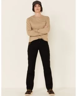 Wrangler Women's Black Ranger Straight Leg Work Pants -Women - Western Cowboy 2000331653 001 P1