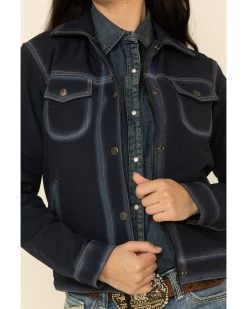 STS Ranchwear Women's Navy Brumby Softshell Jacket -Women - Western Cowboy 2000333367 410 P2
