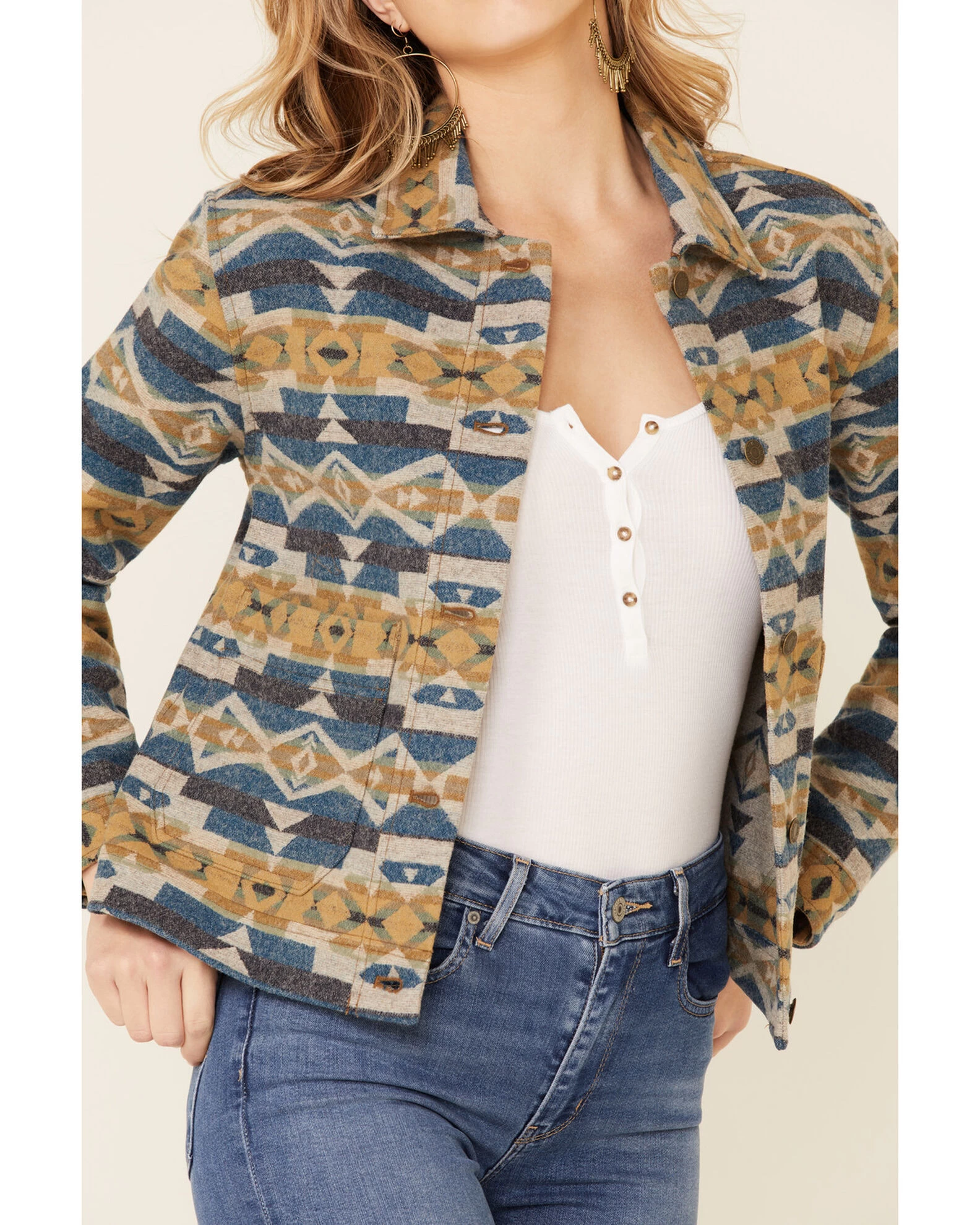 Pendleton Women's Navy Cardwell Wool Jacket 4 Pendleton Women's Navy Cardwell Wool Jacket - Image 4