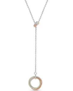 Montana Silversmiths Women's Trio Rings Lariat Necklace