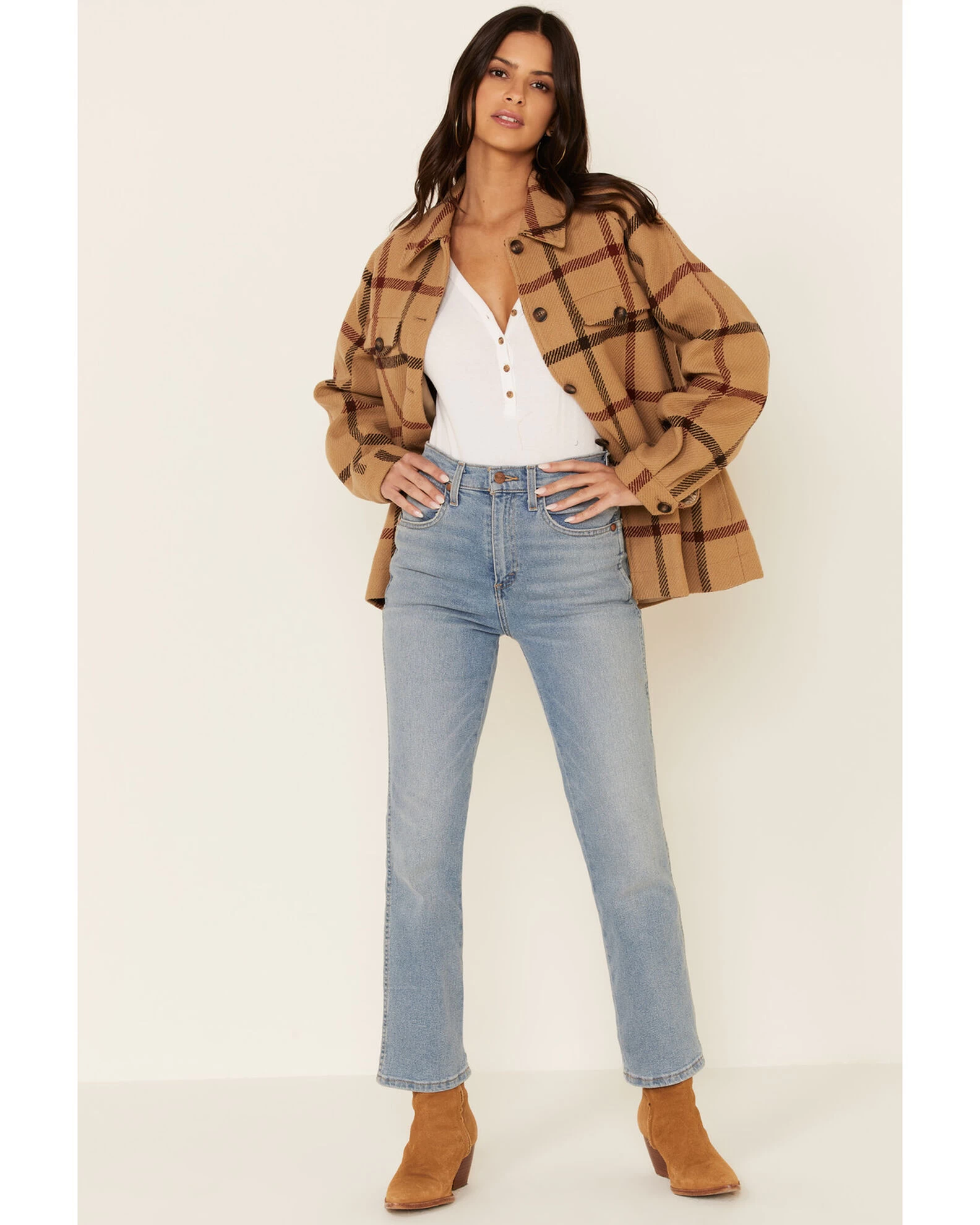 Pendleton Women's Windowpane Daphne Wool Jacket 3 Pendleton Women's Windowpane Daphne Wool Jacket - Image 3