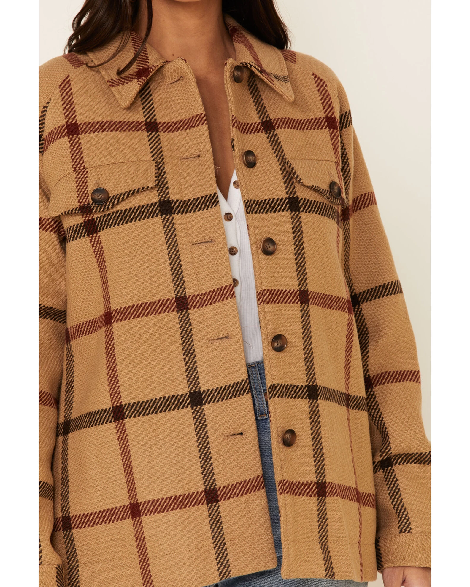 Pendleton Women's Windowpane Daphne Wool Jacket 2 Pendleton Women's Windowpane Daphne Wool Jacket - Image 2