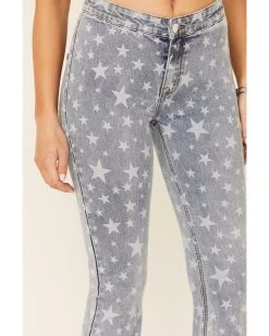 Rock & Roll Denim Women's Star High Rise Bell-Bottom Jeans -Women - Western Cowboy 2000338590 450 P4