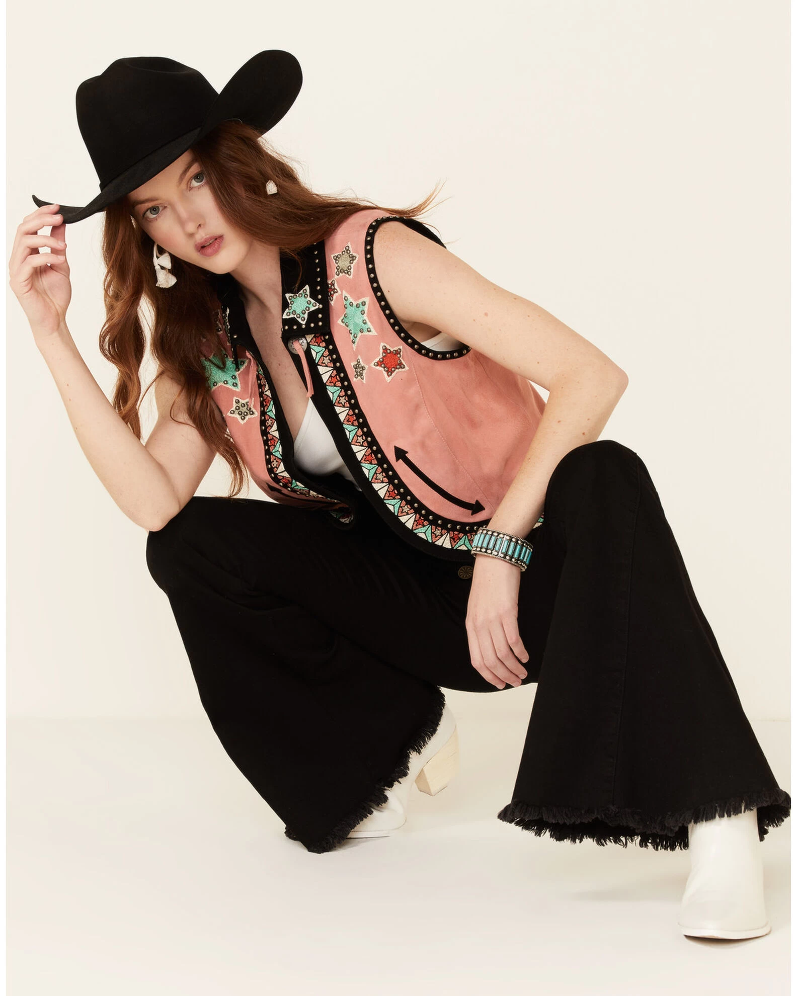 Double D Ranch Women's Song Of The West Suede Vest 4 Double D Ranch Women's Song Of The West Suede Vest - Image 4