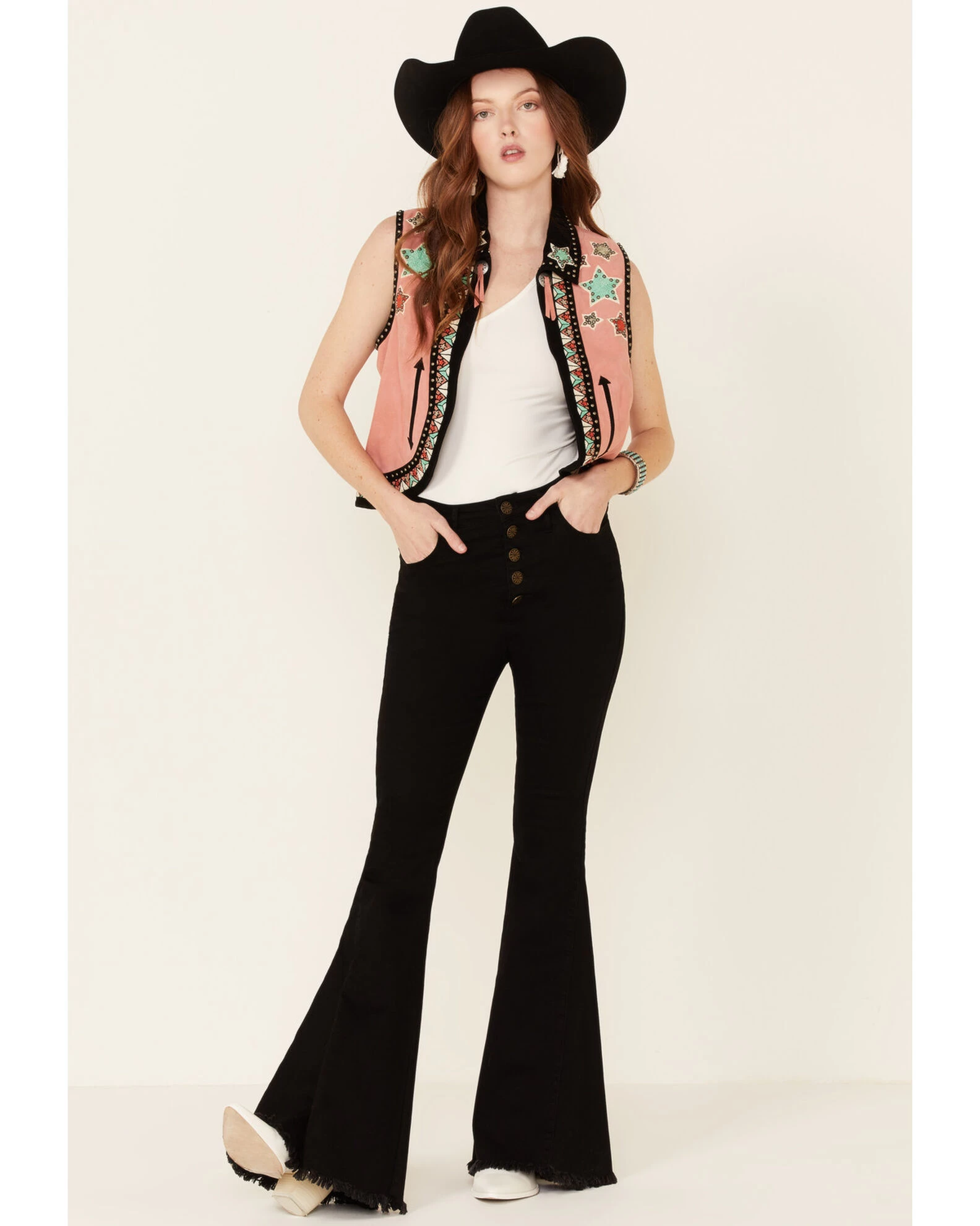 Double D Ranch Women's Song Of The West Suede Vest 1 Double D Ranch Women's Song Of The West Suede Vest