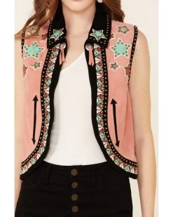 Double D Ranch Women's Song Of The West Suede Vest 6 Double D Ranch Women's Song Of The West Suede Vest -Women - Western Cowboy 2000340293 840 P3