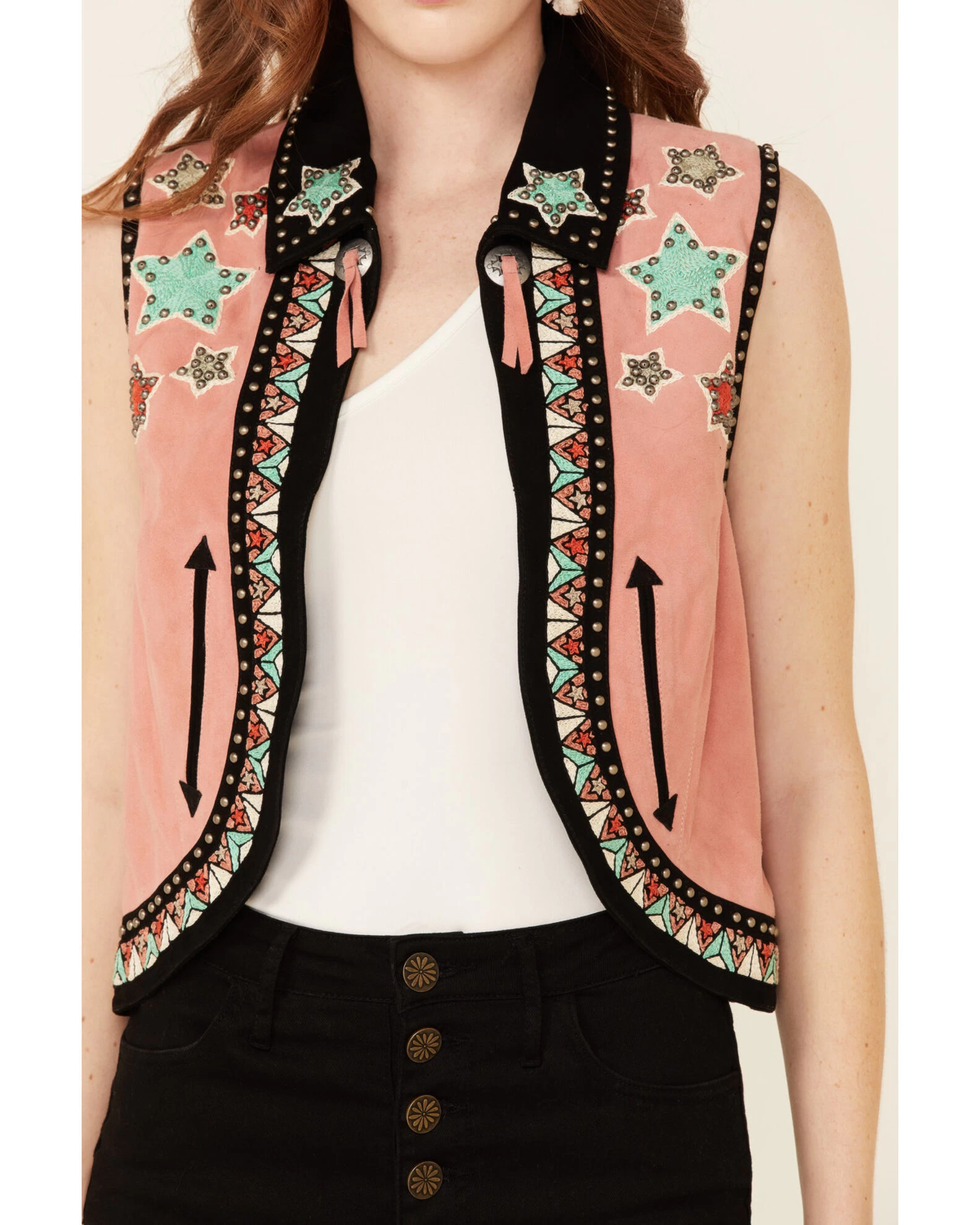 Double D Ranch Women's Song Of The West Suede Vest 3 Double D Ranch Women's Song Of The West Suede Vest - Image 3