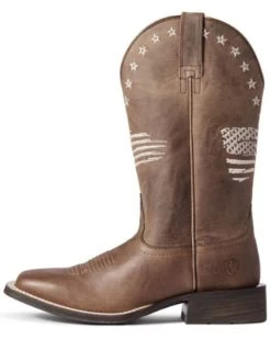 Ariat Women's Circuit Patriot Western Boots - Broad Square Toe