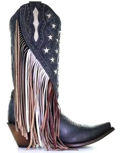 Corral Women's Lamb Stars Inlay & Studs Western Boots - Snip Toe -Women - Western Cowboy 2000340851 400 P2