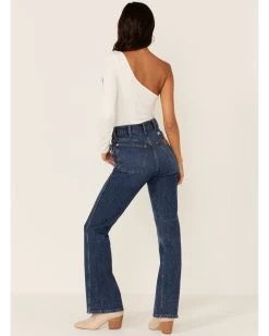 Wrangler Women's Westward Heritage Dark Wash High Rise Flare Jeans -Women - Western Cowboy 2000341573 400 P3