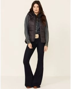 Ariat Women's Periscope Harmony Hooded Zip-Front Puffer Vest -Women - Western Cowboy 2000341762 020 P2