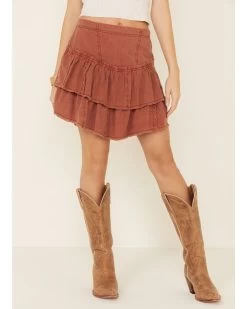 Free People Women's Ruffles In The Sand Skirt