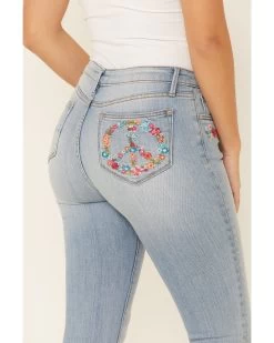 Driftwood Women's Flower Power Flare Leg Jeans -Women - Western Cowboy 2000344292 400 P3