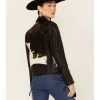 STS Ranchwear Women's Cow Print Leather Jacket