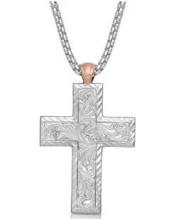Montana Silversmiths Women's American Legends Mosaic Cross Necklace