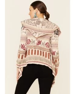 Johnny Was Women's Alabaster Cordelia Short Hoodie Jacket -Women - Western Cowboy 2000350281 110 P4